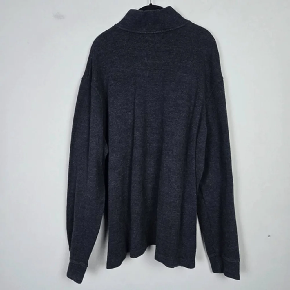 Polo Ralph Lauren Mens 1/4 Zip Sweater XXL Grey Neutral Preppy Layers Cozy Work